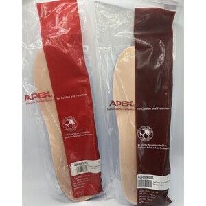 Lot of 2 New APEX Contour Thermothotic Shoe Inserts Diabetes Men’s 9.5/10